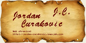 Jordan Curaković vizit kartica